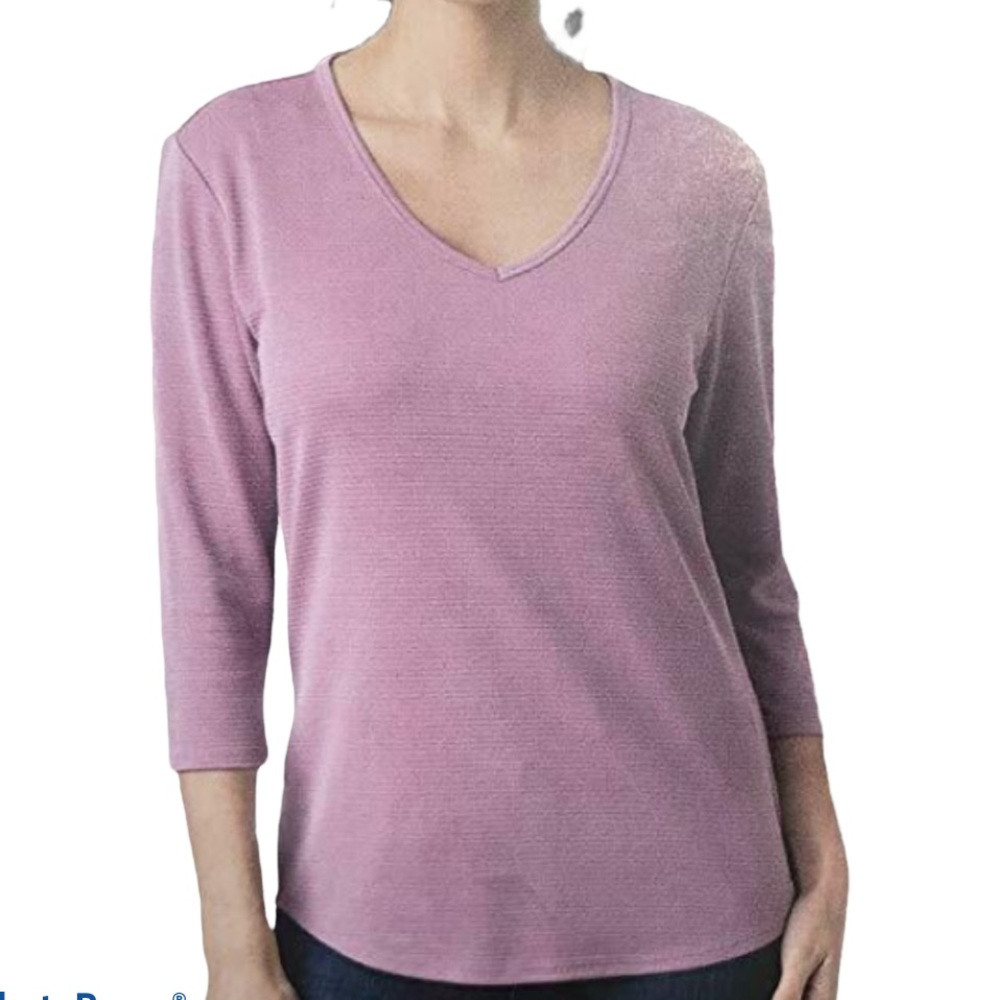 Segments Rose Modal V Neck Shirt